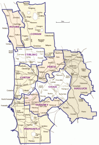 Electoral boundaries: Curtin Source: Bing Photographs