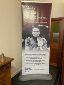 Banner describing Mary Adela Bragg